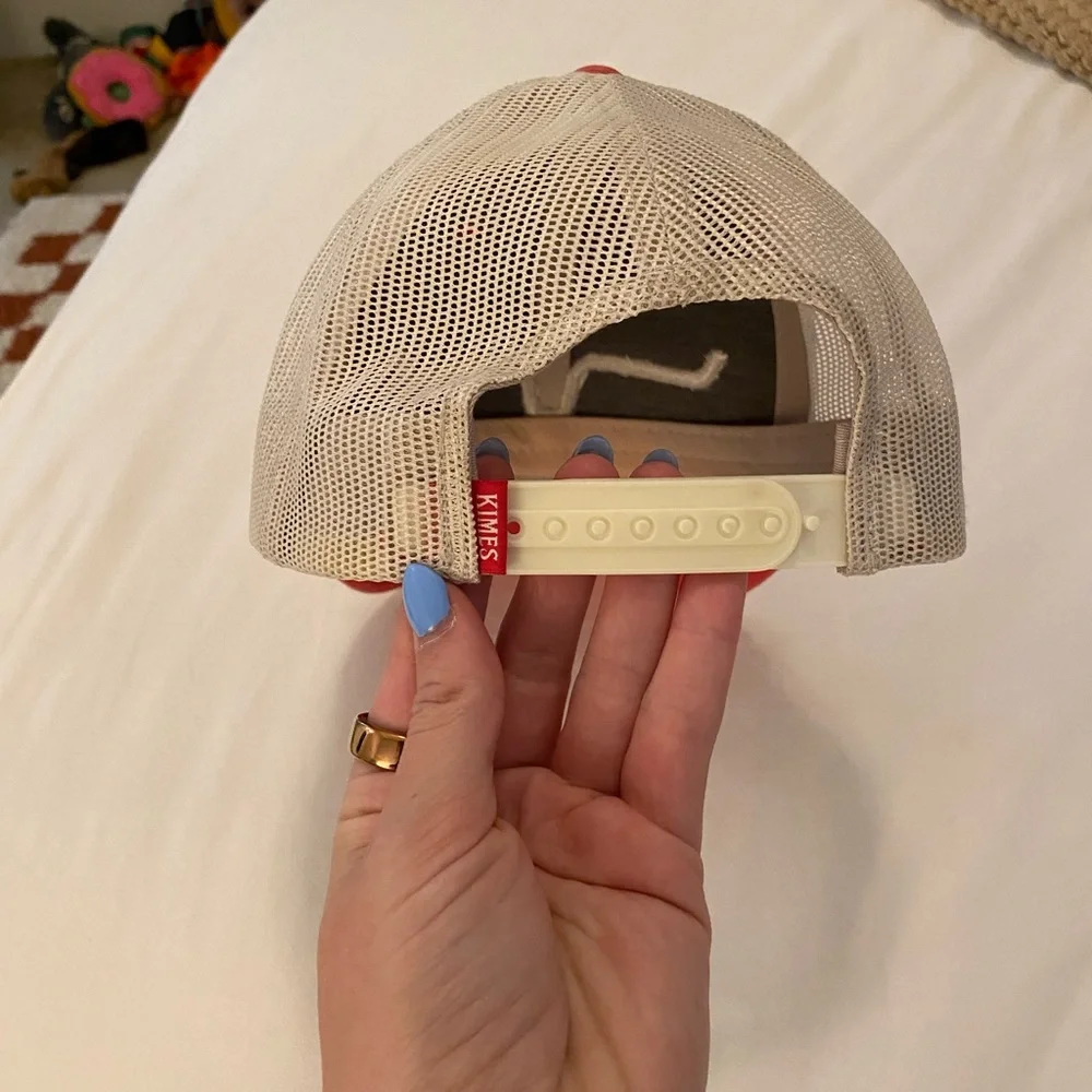 Kimes Ranch Red and Tan Mesh Trucker Hat